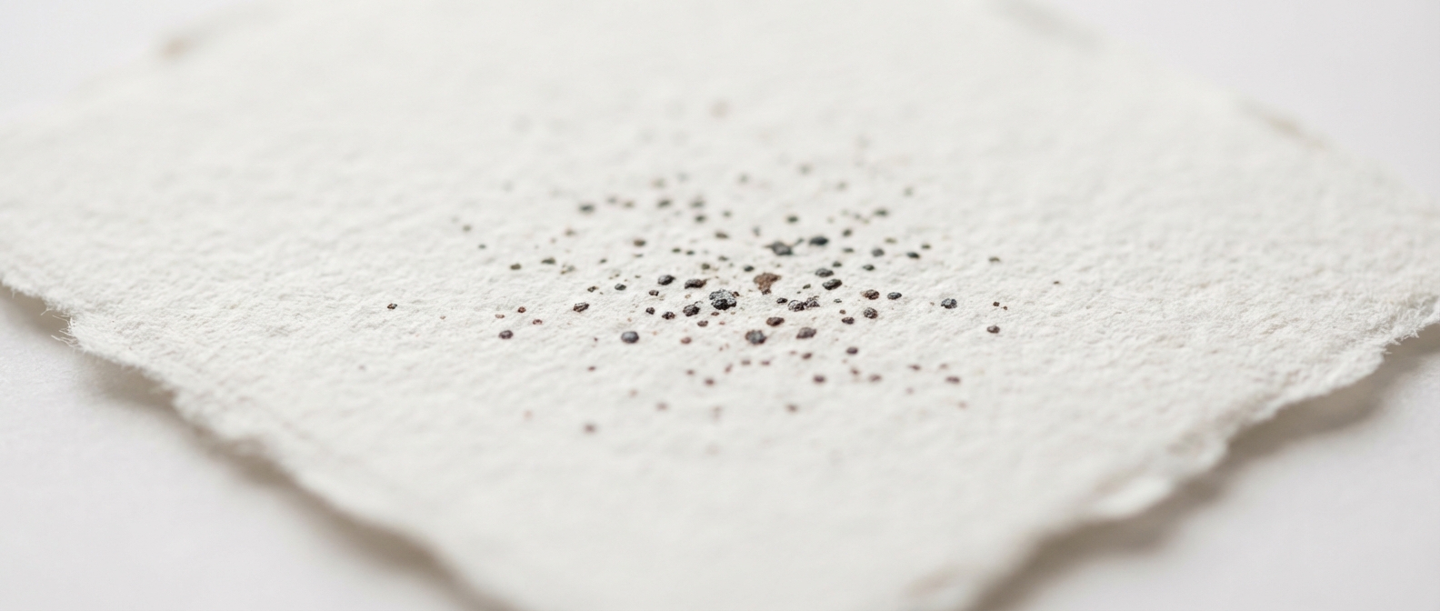 Närbild av pigmentbläck på texturerat fine art-papper — giclée-print