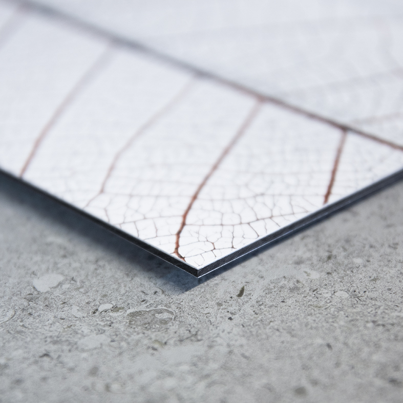 Bildmontering på Dibond aluminiumkomposit