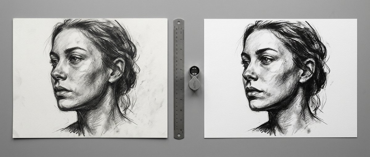 Färgmatchning av reproduktion mot originalverk under kalibrerat ljus