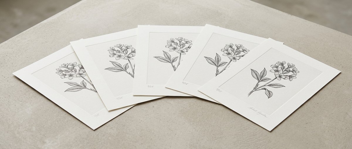 Limiterade reproduktioner i numrerade upplagor