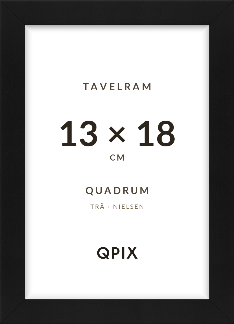 Quadrum Svart 13×18