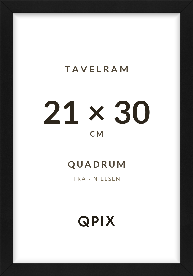 Quadrum Svart 21×30