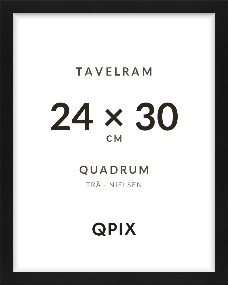 Quadrum Svart 24×30