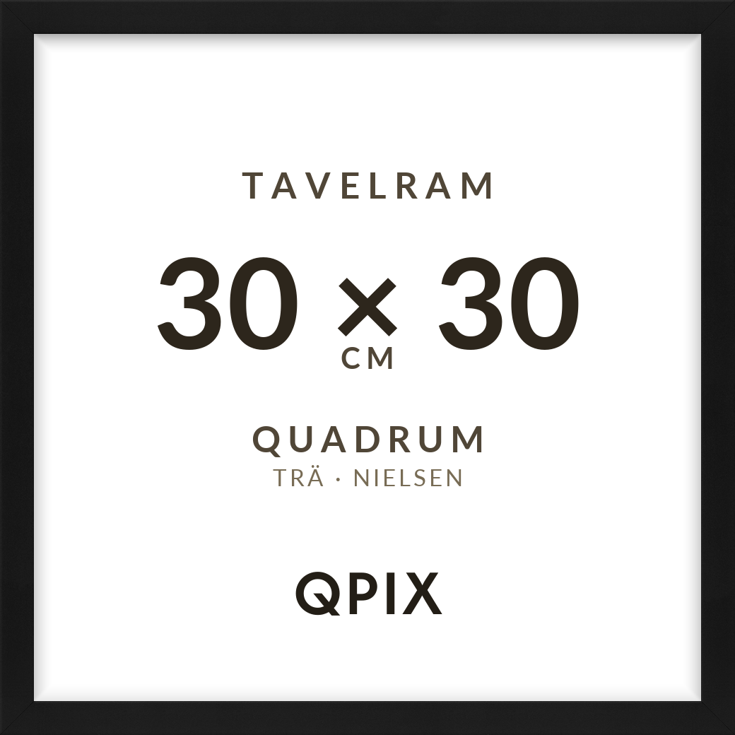 Quadrum Svart 30×30