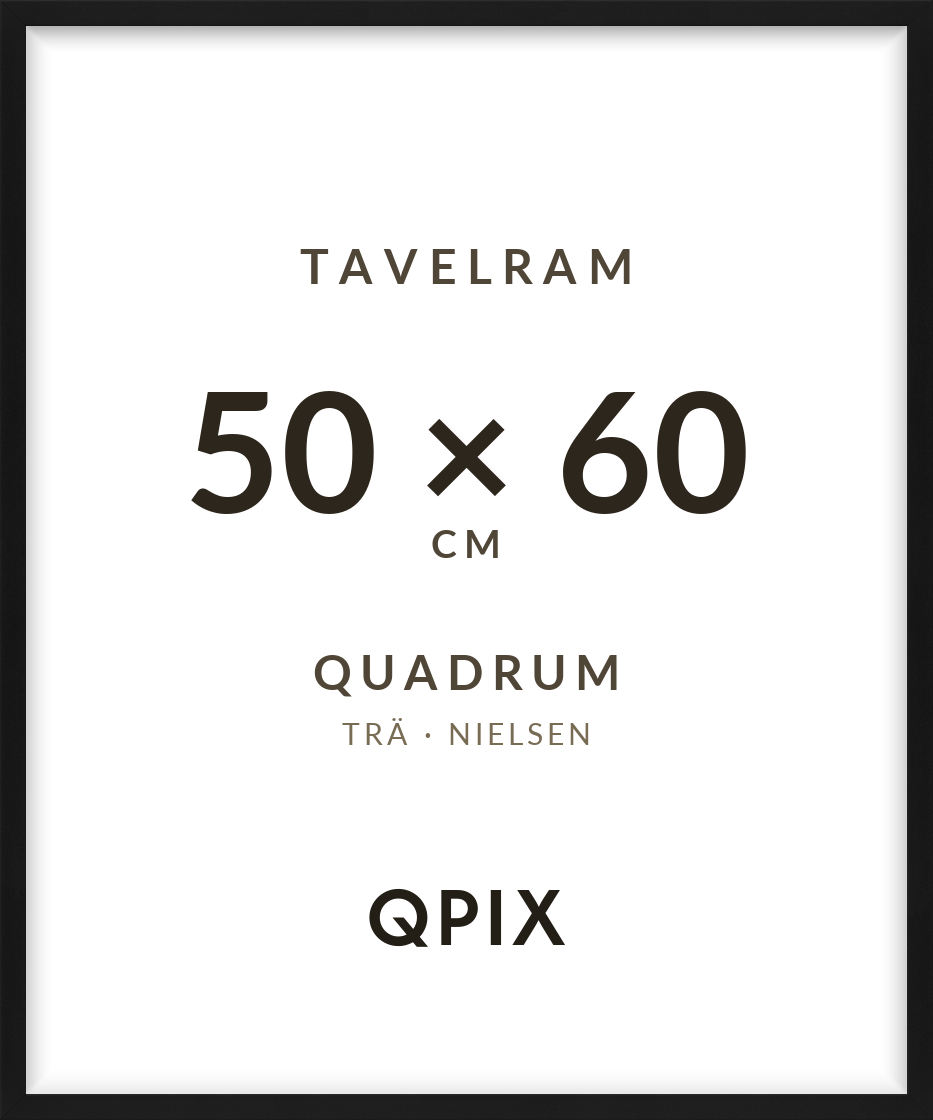 Quadrum Svart 50×60