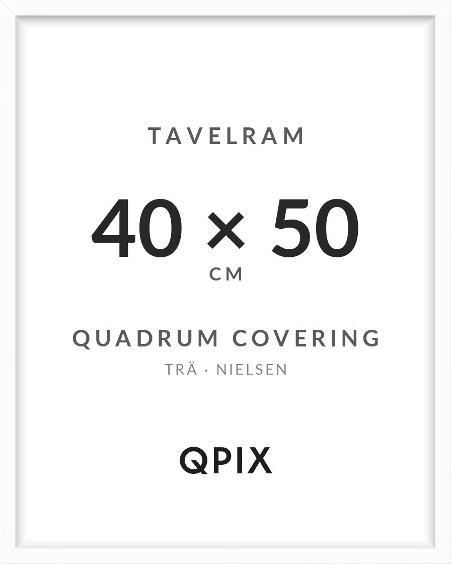 Quadrum Vit täckande 40×50